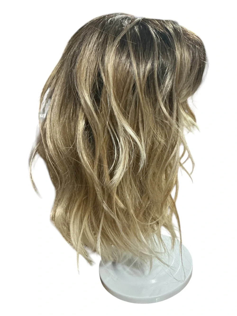 Rene of Paris Women’s Ombré Wavy Synthetic Wig in Brown to Blonde